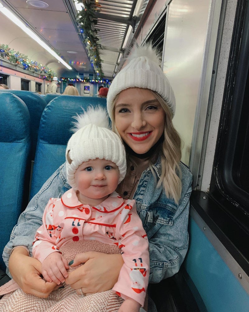 FURTALK Kids Winter Hat Toddler Knitted Beanie with Faux Fur Pom Poms for Baby Girls Boys White with White Pom,3-24 Months - Image 5